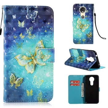 

Flip Wallet PU Leather Case Cover Stand Card Holder Pattern For Moto E5 Plus Walle Case Flip Stand Magetic Moto C Plus Cover