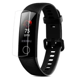 2 шт. анти-шок Мягкий ТПУ Ультра прозрачная защитная пленка для huawei Honor Band 3 Band3 смарт-браслет полный экран Защитная крышка