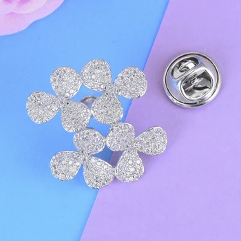 

GODKI Luxury Shirt cufflinks for Women Wedding cuff button Collar cuff links Brooch Pins High Quality abotoaduras Jewelry 2018