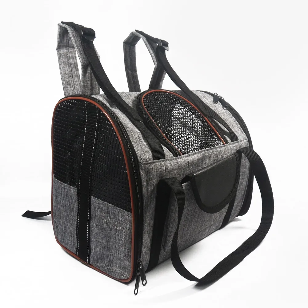 Рюкзак для переноски щенка, регулируемый ремень для маленьких кошек, сумка для путешествий на открытом воздухе E2S