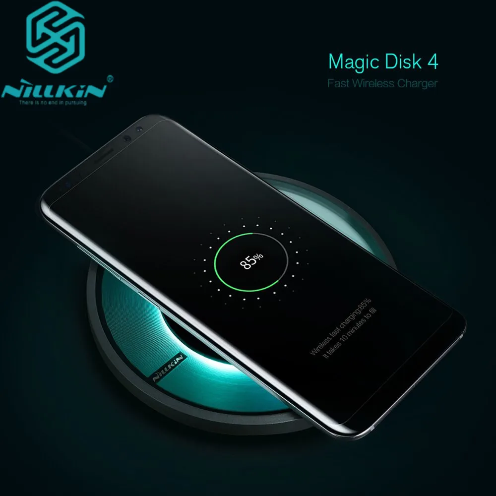 Беспроводное зарядное устройство Nillkin Magic Disk 4 быстрая зарядка для iphone 8 plus Qi Galaxy