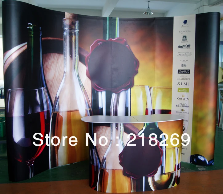 

8X8ft(230X230cm) High Quality!!! Magnetic Pop up Stand Banner with POP up Table