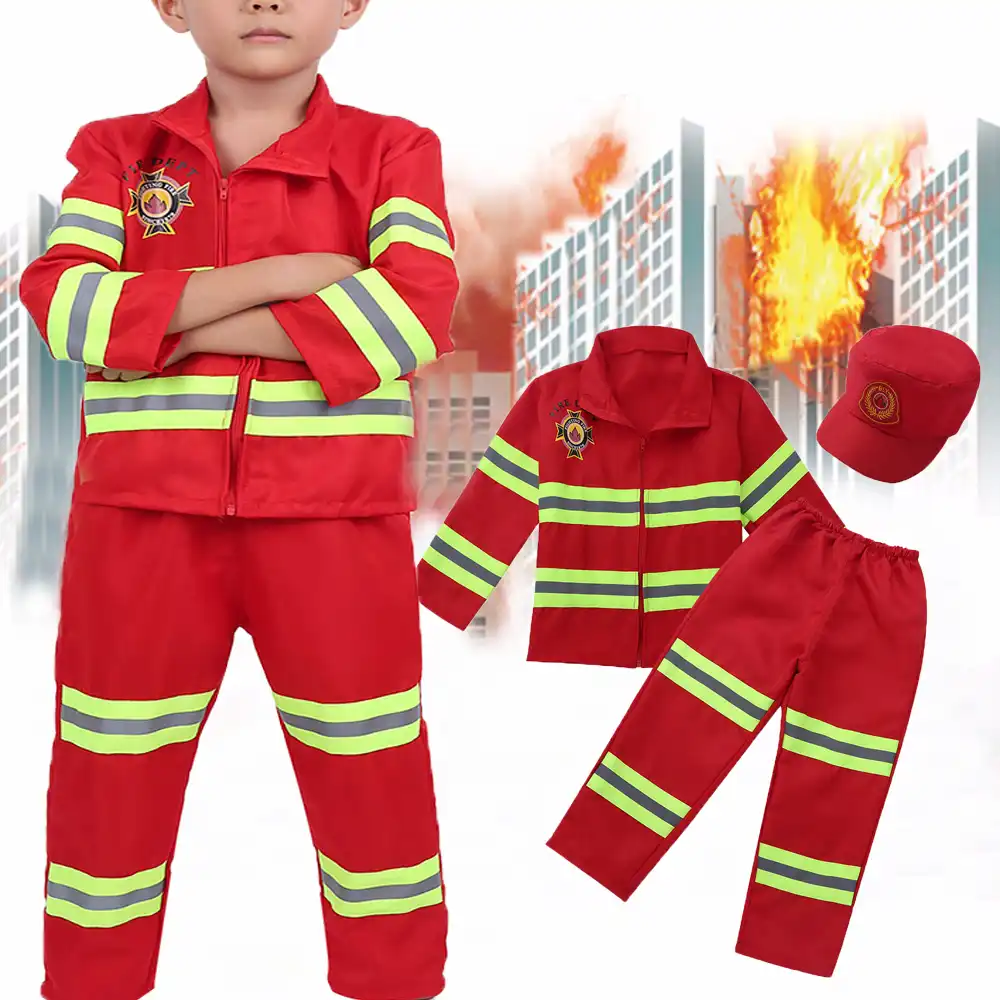 baby boy firefighter costume