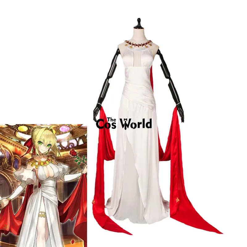 FGO Fate Grand Order 2nd Saber белое вечернее платье длинные платья Униформа наряд аниме