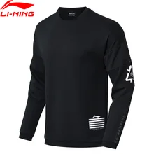 Li-Ning Мужская баскетбольная Толстовка BAD FIVE, 82% хлопок, 18% полиэстер, подкладка для фитнеса, комфортный спортивный свитер AWDN333 CJAS18