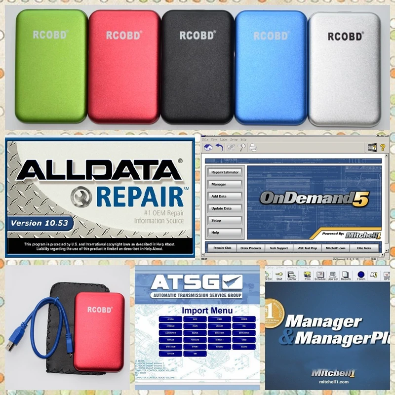 Alldata 10 53 и m-itchell по требованию 2015 + ElsaWin 6 0 vivid мастерской менеджер все данные 45 в 1 ТБ