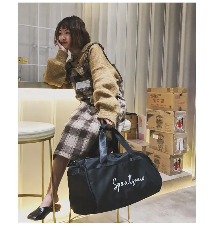 Sports Bags for Women 2019 Sportnew print waterproof sac de sport gym bag Multifunction Handbag training shoulder bag gymtas
