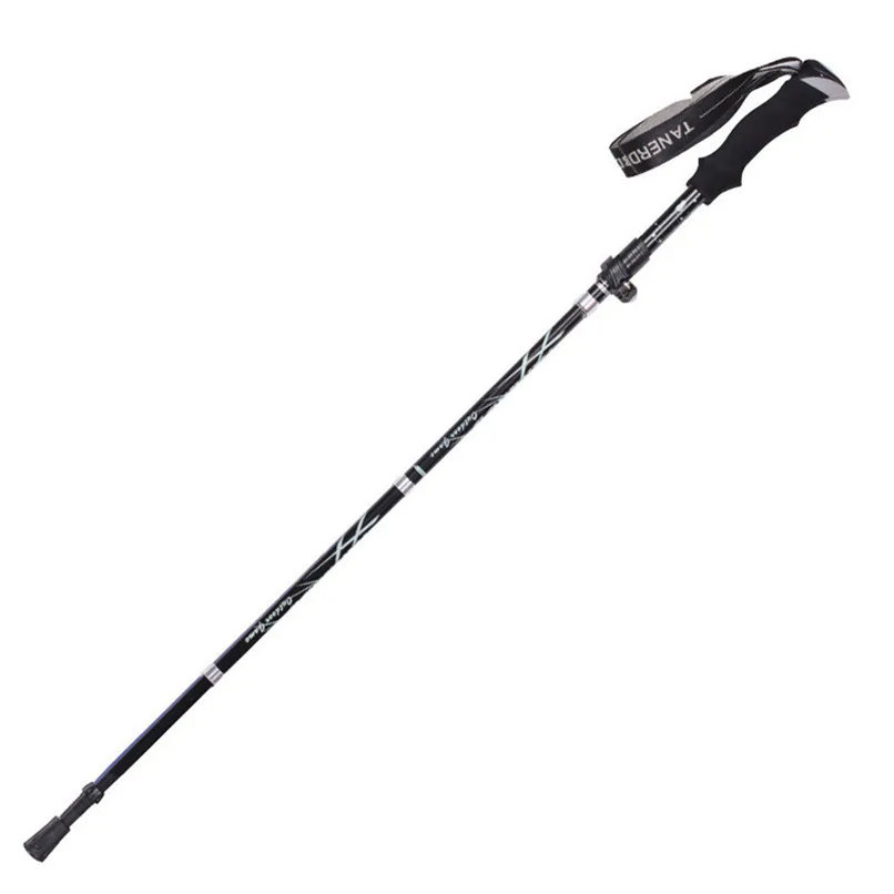 Ultralight 4-Section Telescopic Walking Sticks Hiking Stick Trekking Pole Anti Shock Alpenstock Portable Folding Cane # 2o12 (13)
