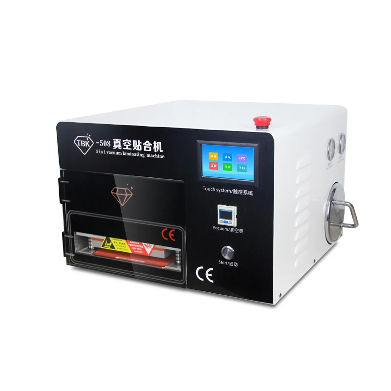 

TBK-508 Touch Screen OCA Vacuum Laminating Machine Vacuum Laminator No Need Air Compressor No Need Vacuum Pump No Bubble