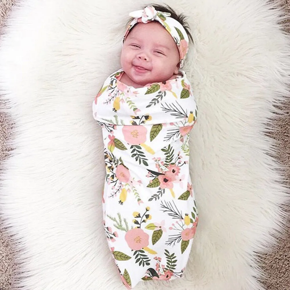 Детское одеяло набор полотенца для новорожденных Пеленание Одеяло пеленка для сна муслиновая пеленка повязка на голову комплект Прямая