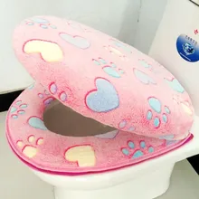 1 комплект, 43x35 см, толстое, туалетное покрытие, комплект из двух предметов, Водонепроницаемая молния, набор унитаз, коврик для унитаза