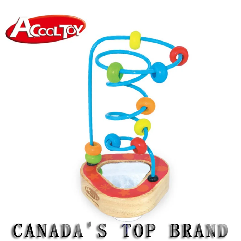 

Puzzle Juguetes Colorful Wood Toys Learning Wire Maze Counting Around Beads Montessori Educational Toys for Kids Baby Gifts