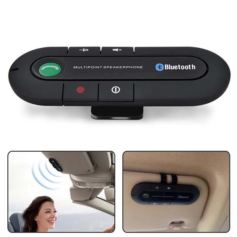 Bluetooth автомобильный комплект динамик телефон громкой связи беспроводной динамик телефон микрофон для мобильного телефона BT850 V3.0