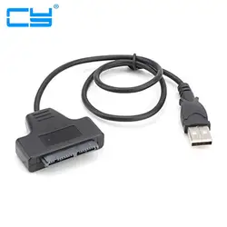 10 шт./USB 2,0 para Micro SATA 7 + 9 16 P 1,8 "SSD жесткий диск Кабо Adaptador 50 см