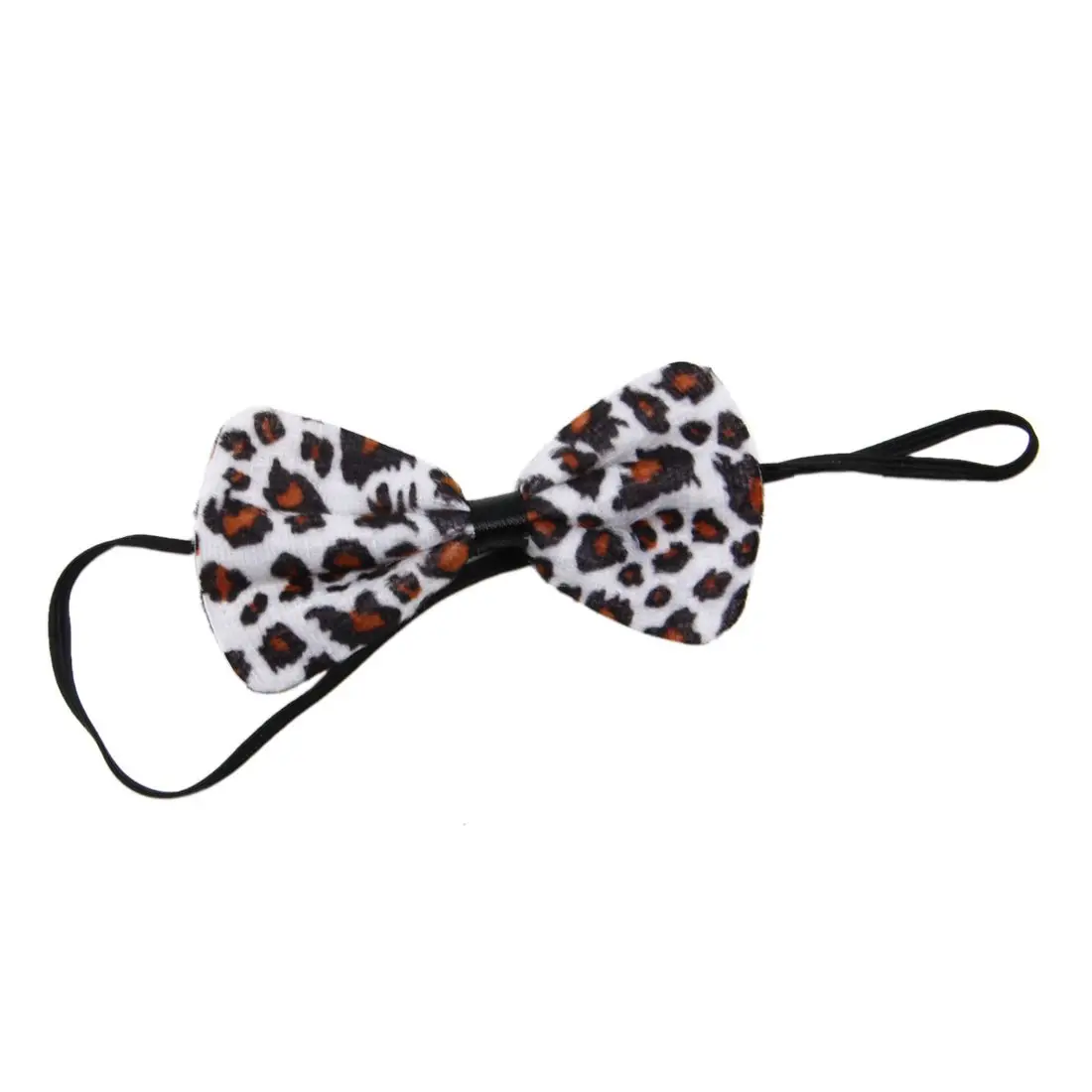 Tail Bow & Tie Bowtie Fancy Dress Leopard Print Set Ears 