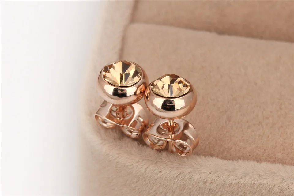f PISSENLIT Women Jewelry Statement Korean Fashion Earrings pendientes mujer moda 2019 Pink Blue Black Round Rhinestone Earrings