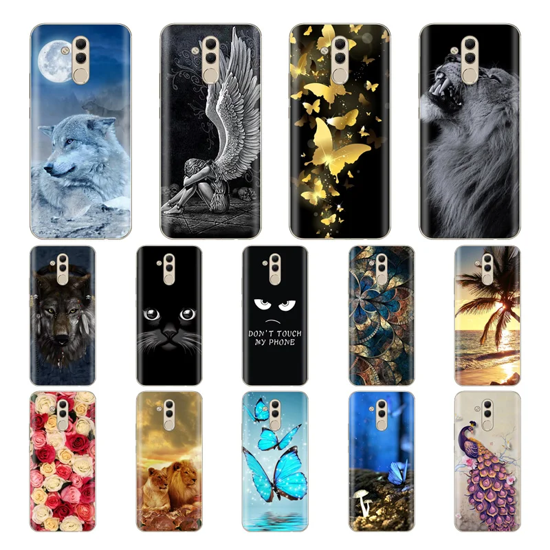 For Huawei mate 20 lite Case Fashion soft TPU print painted mobile phone case Fundas Coque |
