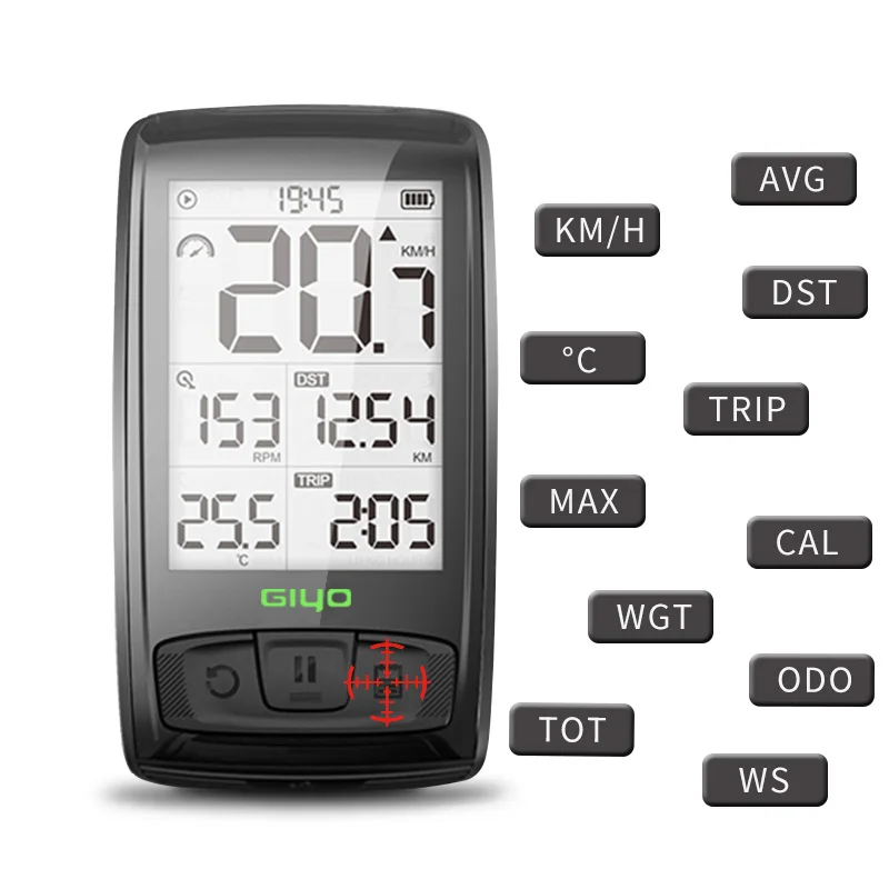 

GIYO bicycle code table Bicycle Computer Bluetooth wireless road bike speedometer odometer backlight waterproof M4