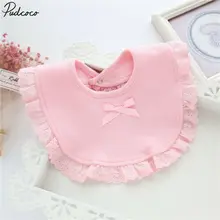 Хлопковый слюнявчик для новорожденных мальчиков и девочек, кружевной слюнявчик, детский нагрудник, Ca