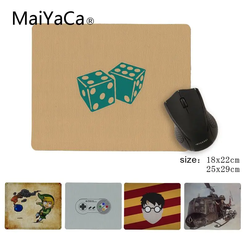 

MaiYaCa Funny Dice game Beautiful Mouse Mat Size for 180x220x2mm and 250x290x2mm Small Mousepad