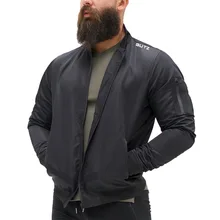 Осень-зима Для мужчин куртка для бега Для мужчин дышащая быстросохнущая открытый Run трикотаж Спортивная куртка для Для мужчин