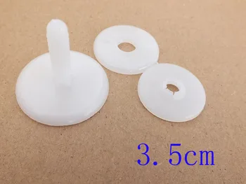 

35mm White plastic toy joints with washer for doll materials--50Sets