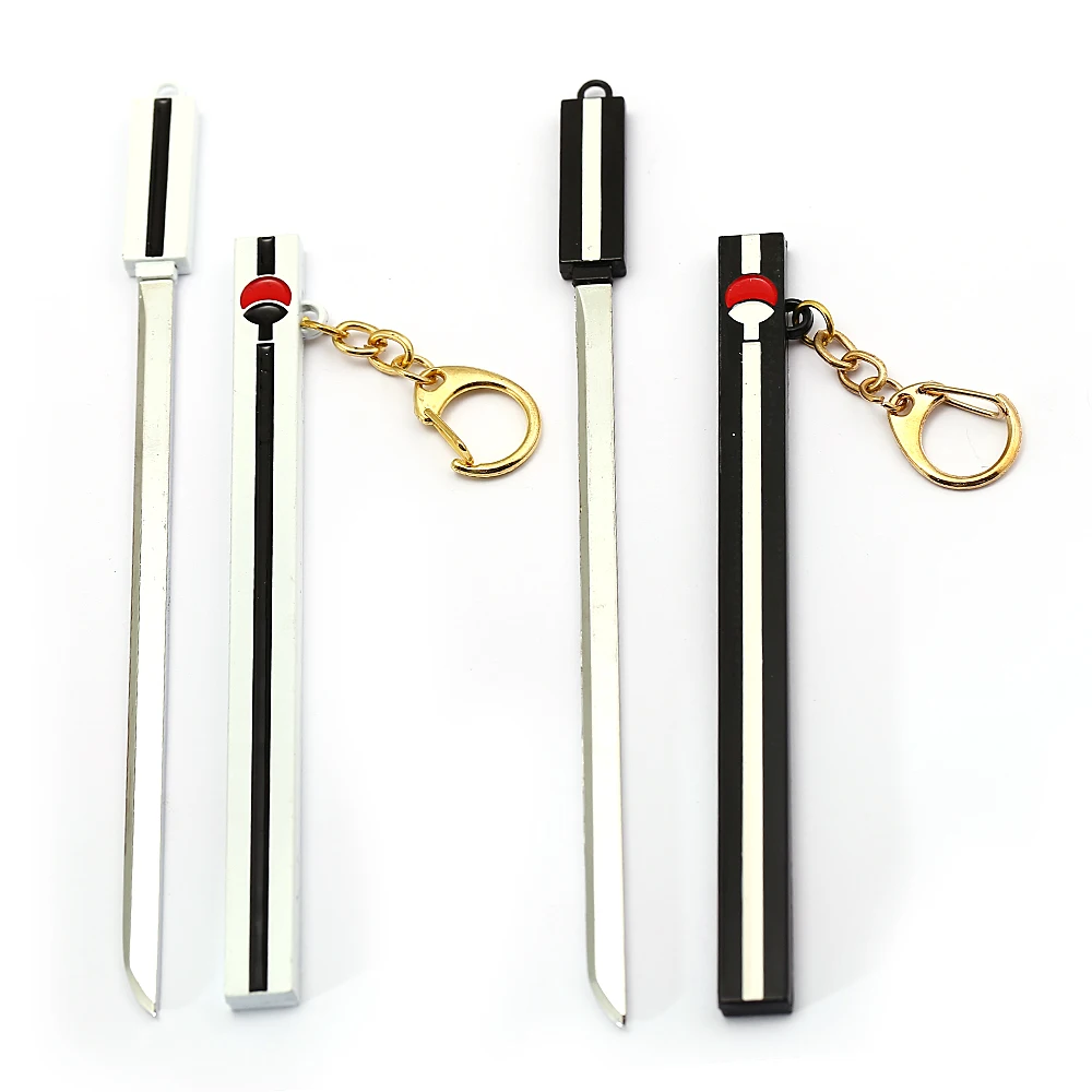 

Naruto Uchiha Sasuke Sword Keychain Metal Weapon Key Ring Car Holder KUSANAGI Key Chain For Men New Jewelry llaveros hombre