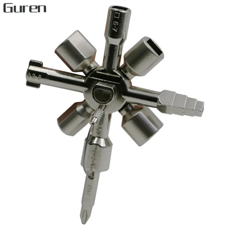 2pcs Universal Torque Key Wrench Handle Multifunction Electrician