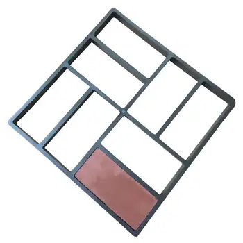 

Plastic DIY Path Maker Mold Manually Paving Cement Brick Molds For Garden Decor 40*40cm