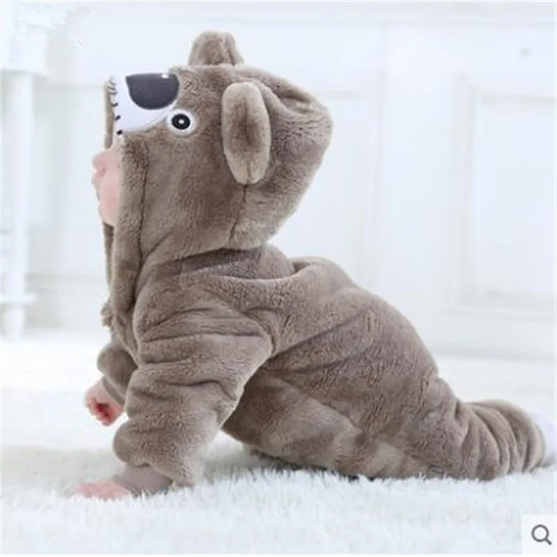 Jual Bayi Musim Gugur 0 1 2 Tahun Bayi Pakaian 3 Musim Gugur dan Musim Dingin Pakaian 4 Bears 5 Hewan 6 Pelukan Out 9 Bulan Onesies 2018 Baru