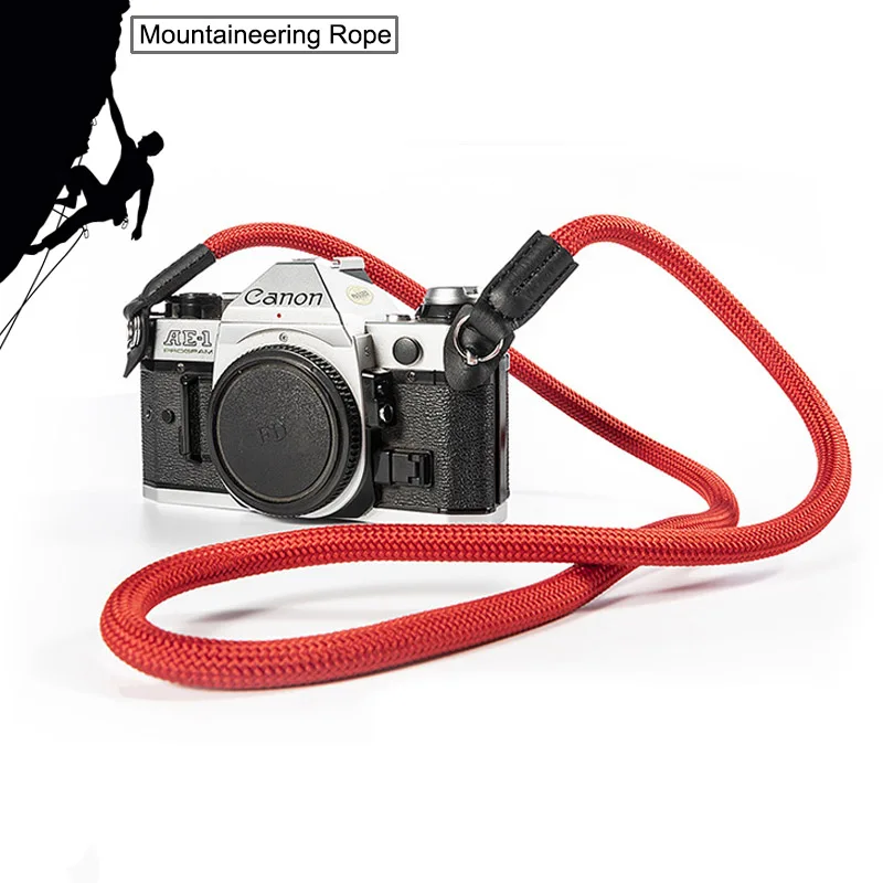 

Camera Straps Handmade camera Nylon Rope Camera neck Strap for Digital Camera Leica Canon Fuji Nikon Leica Olympus Pentax Sony