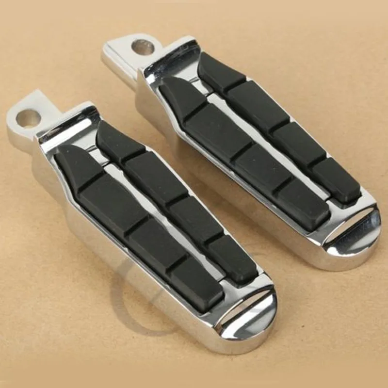 

Motorcycle Chrome 10mm Male Mount Peg Foot Pegs For Harley Street Glide Road King FLHR Dyna Street Bob FXDB 2004-2013 12