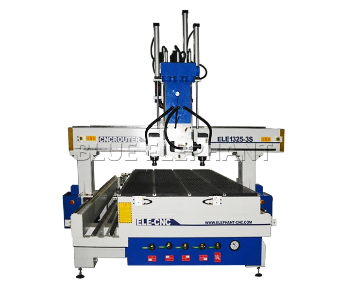 Blue Elephant 3 Spindles CNC Router for door lock 4 Axis CNC Router