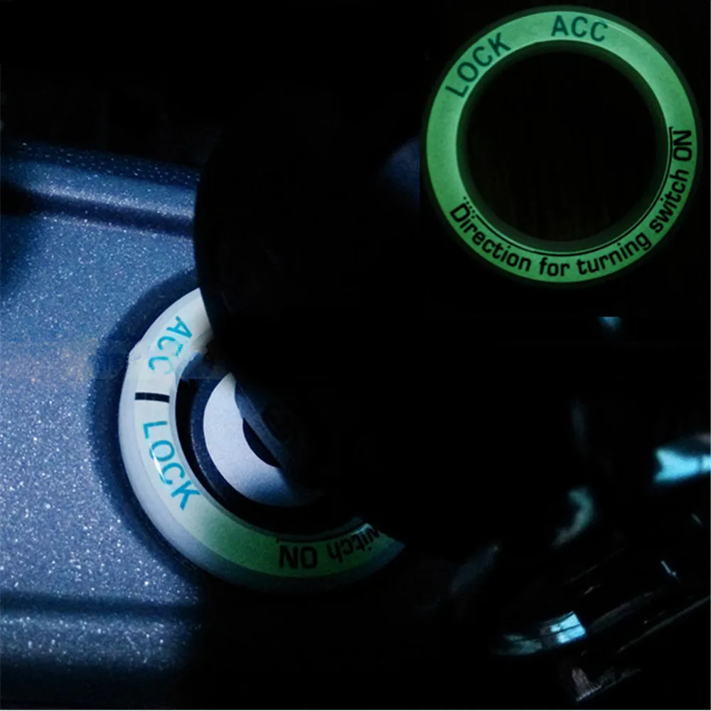 For-Mercedes-Benz-Smart-Fortwo-Luminous-Ignition-Key-Lock-Keyhole-Decoration-Ring-Decorative-Sticker-1pc_