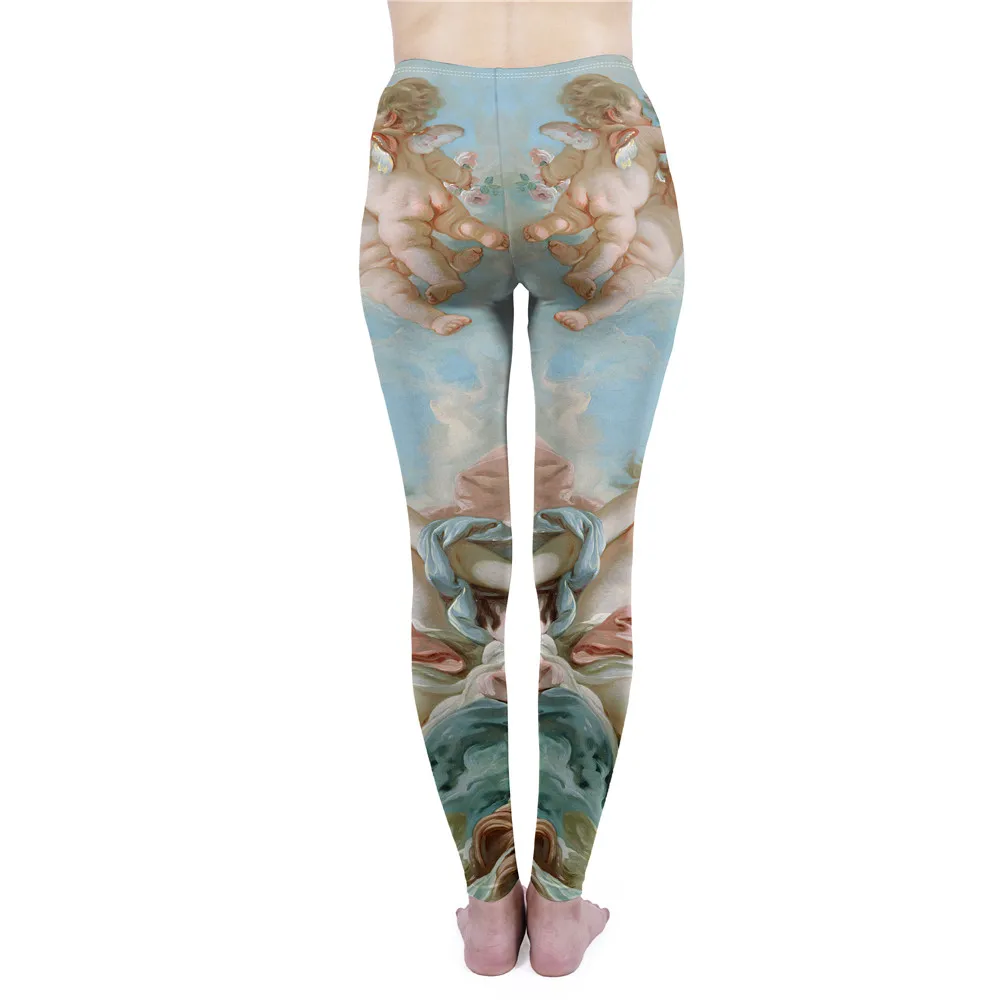 FCCEXIO Women New Leggings High Waist Fitness Legging Venus Print Leggins Female Pants Workout Leggings Slim Sporting Trousers FCCEXIO Women New Leggings High Waist Fitness Legging Venus Print Leggins Female Pants Workout Leggings Slim Sporting Trousers