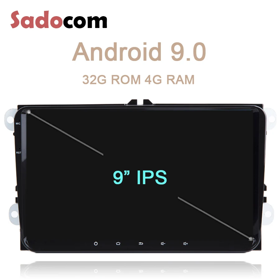 

IPS 9" Android 9.0 PX5 8 Core Car Player RDS Radio navigator For VW Tiguan Touran Jetta Passat Polo Golf Skoda Superb Octavia