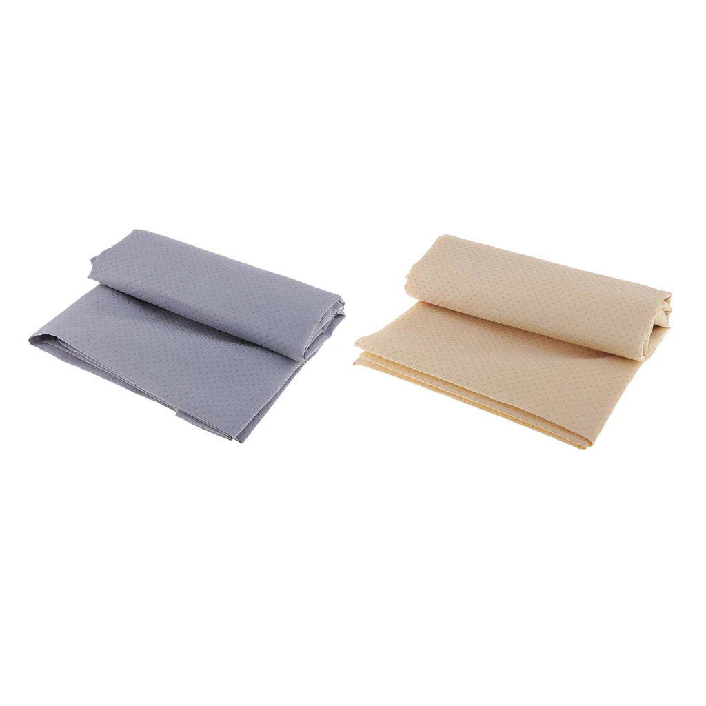 2Pcs Anti Slip Solid Fabric DIY Apparel Sewing With Silica Gel By Meter For Sewing Carpet Slipper Sofa Cushion 59 inch Width