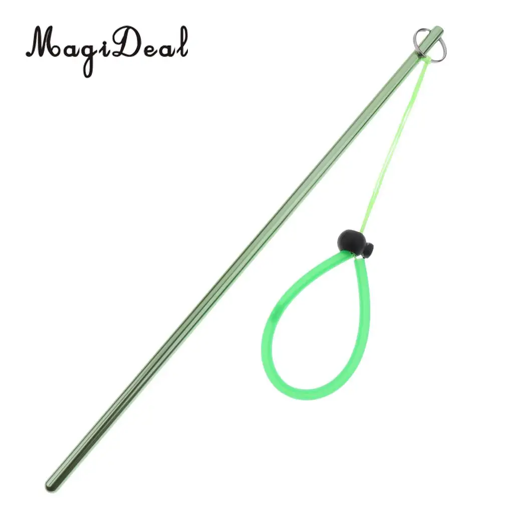 MagiDeal Safety Scuba Underwater Diving Aluminum Alloy Lobster Tickle Pointer Stick& rist Lanyard for Dive Swimming Purple/Green