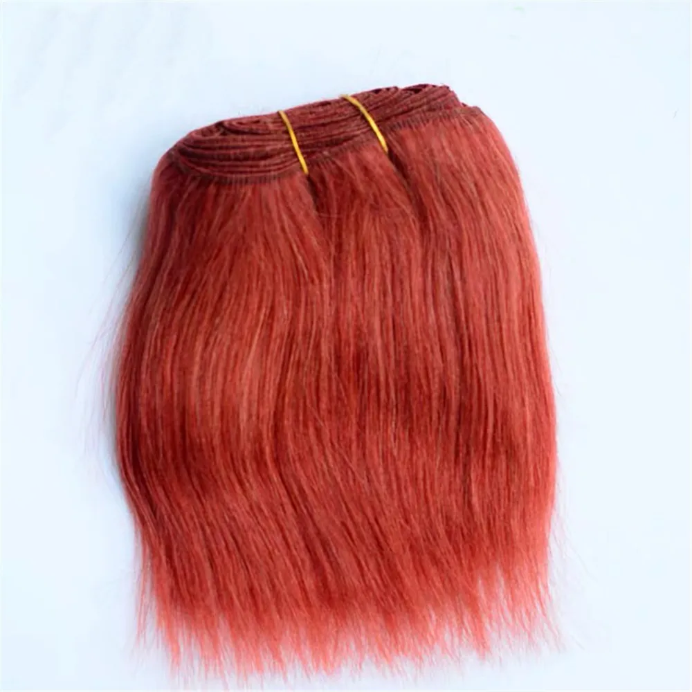 Toy Wigs Doll Wigs Doll Accessories Wool Hair Extensions 18cm Straight Wool Hair Pieces For All Dolls DIY