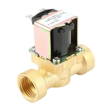 

1Pcs Normally Copper Body Water Valve Electric Solenoid Valve DC 12V DN15 G1/2 Brass Electric Magnetic Valve New Arrival