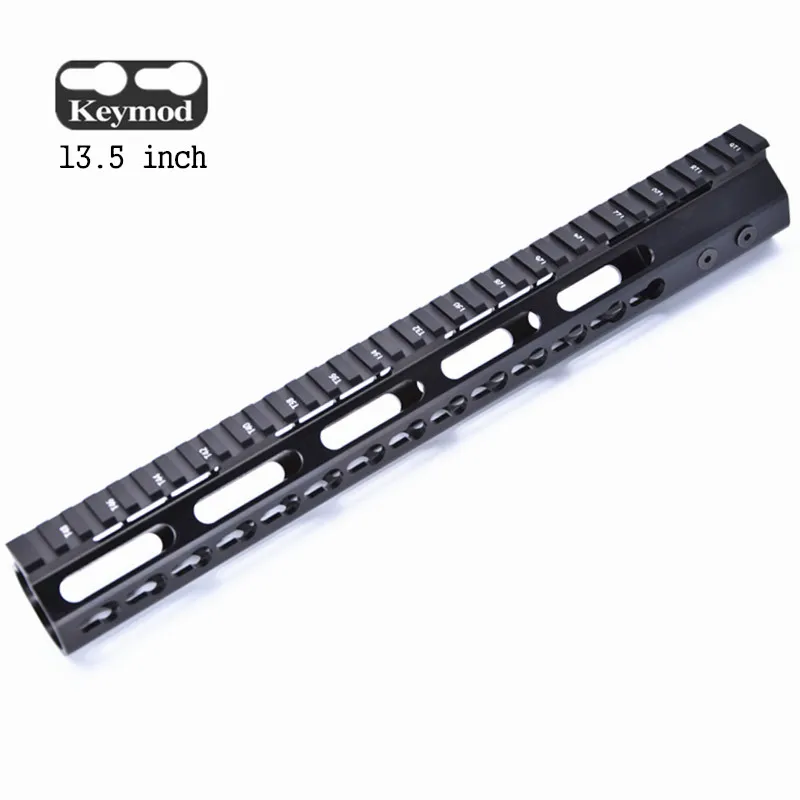 Охотничий Тактический AR-15 M4 Rail " /9"/1" /12"/13," /15" KeyMod поплавок Пикатинни поручень Forend баррель крепление и гайка - Цвет: 13.5 inch