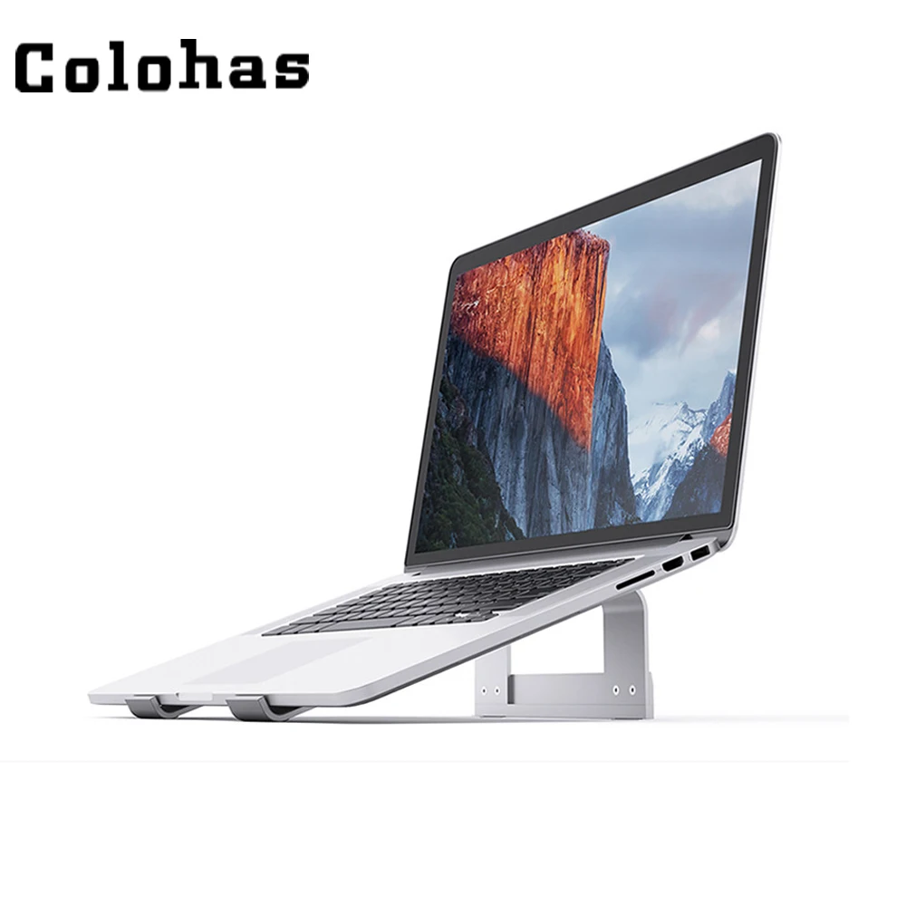 

11 to 15 inch Notebook Stand Silver Red Black Aluminum Alloy Laptop Holder Multifunction Add Height Bracket for Macbook Air Pro