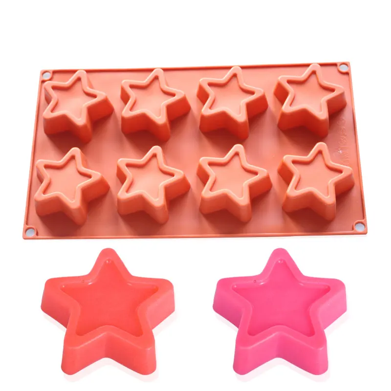

8-cavity stars chocolate christmas JOINHOT silicone cake mold bakeware set silicone moulds for cake decorations