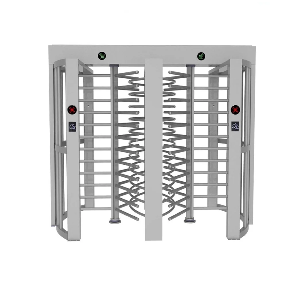 automatic access control full height turnstile gate RFID biometric