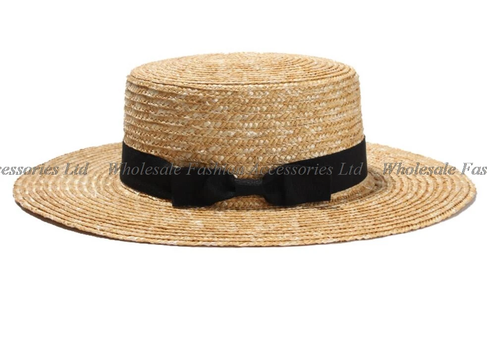 6 шт. классические мужские летние шляпы ручной работы, соломенная шляпа для женщин, полосатая лента с широкими полями, пляжные кепки от солнца