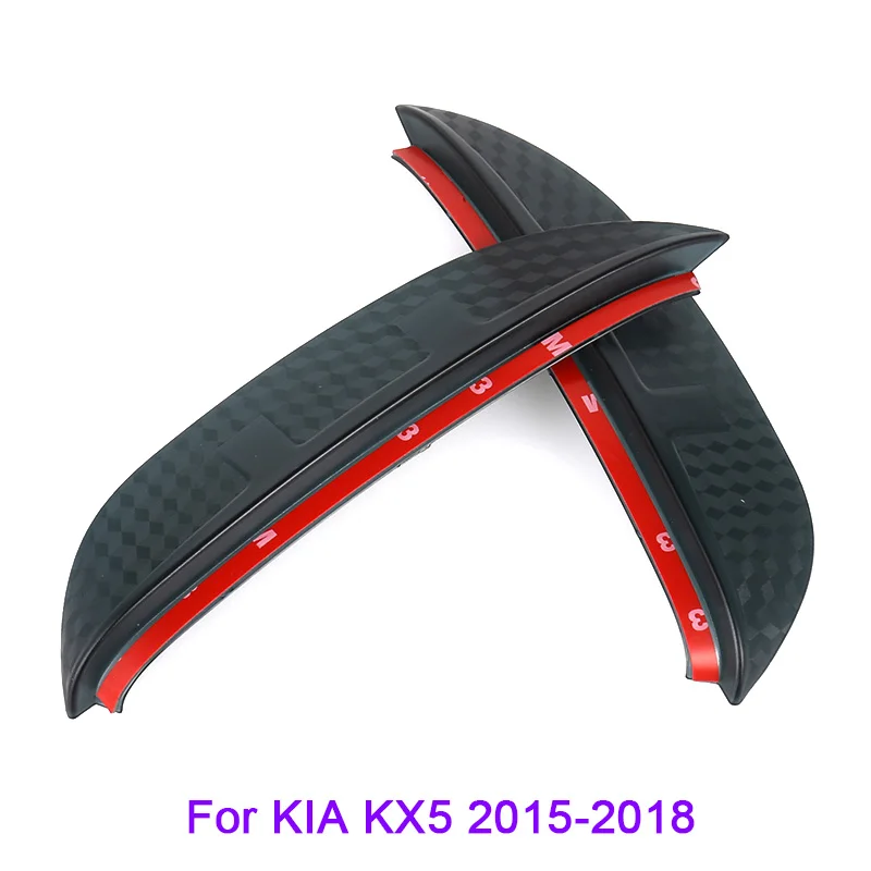 QCBXYYXH для KIA KX5 Sportage R Sorento, автомобильный Стайлинг, карбоновое зеркало заднего вида, декоративное зеркало для дождя, заднего вида, для бровей, дождевик