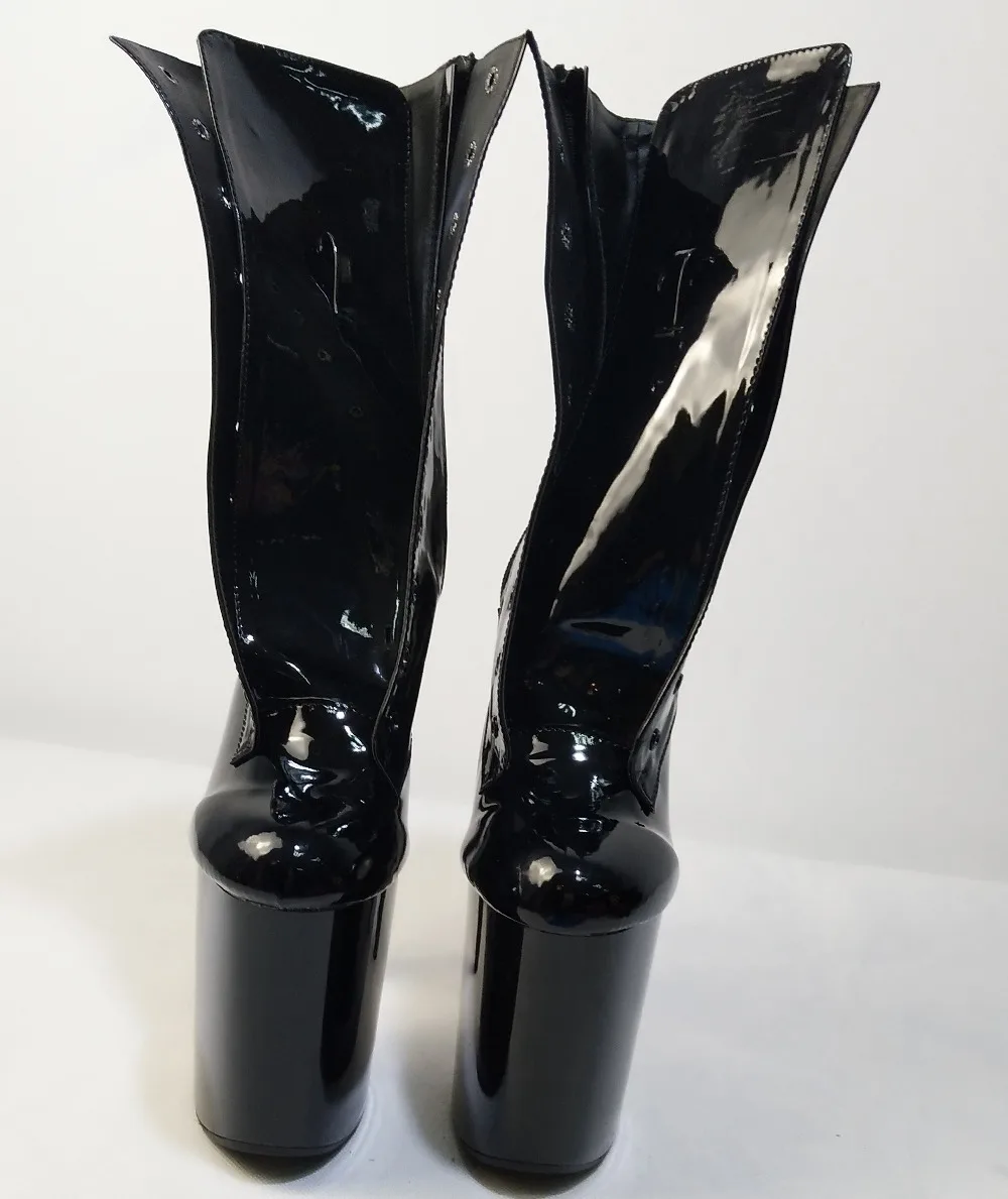 Fashion sexy knight short boots, women's high heel boots a pair of shoes suitable for women, 15-23 cm pole dancing, banquet show