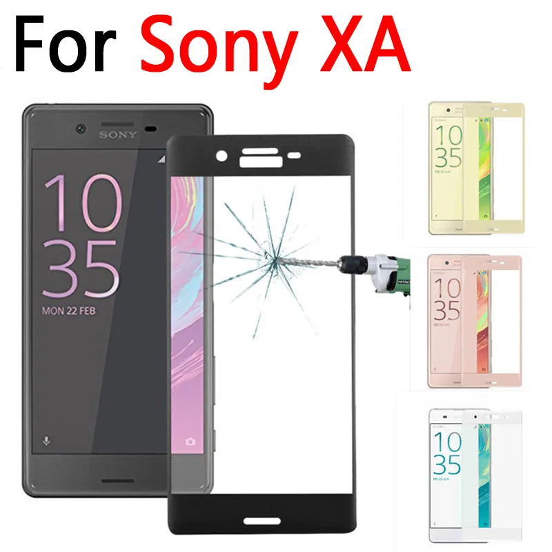 

Full Cover Tempered Glass For Sony Xperia XA F3111 Screen Protector For Sony Xperia Xa F3111 F3113 F3115 Protection Film Case