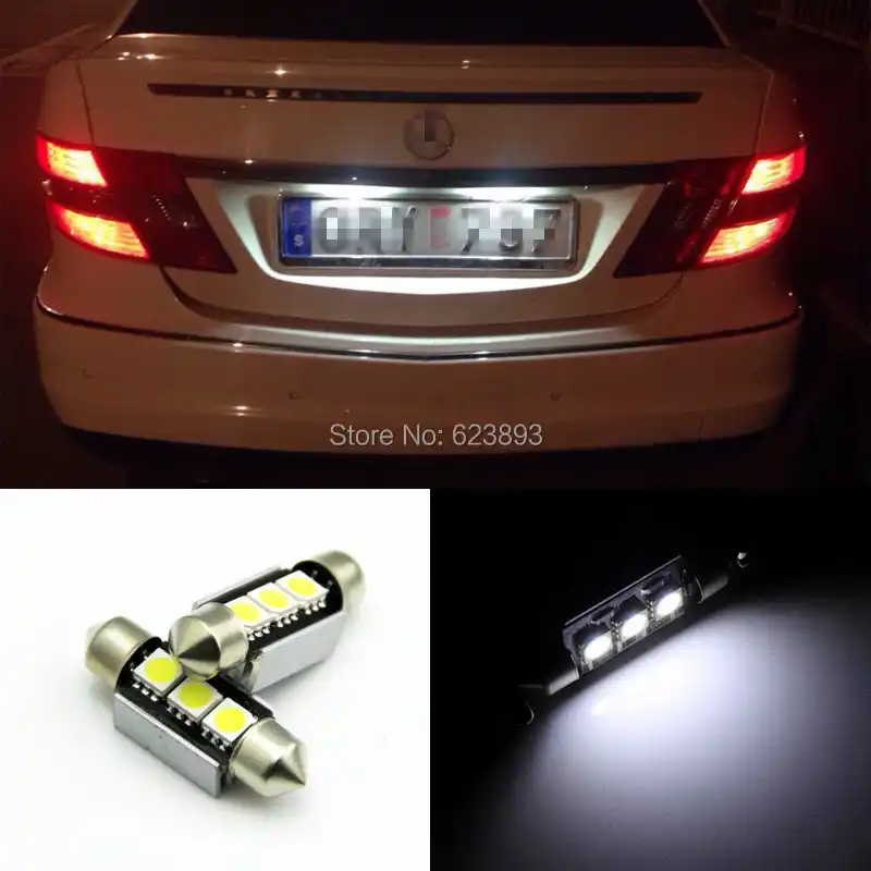 xenon number plate lights