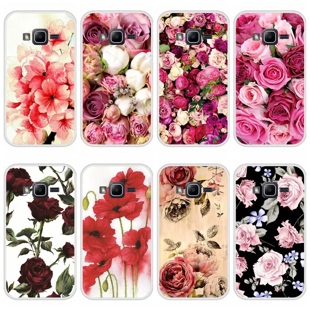 

Case for Samsung Galaxy J1 mini prime Soft Silicone TPU Floral Flower Printing Phone Cover for Samsung J1 mini prime Case
